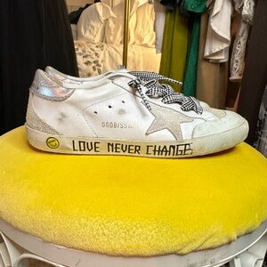 Golden Goose Superstar Sneakers - Limited Edition “Love Never Changes” sz35 $500
